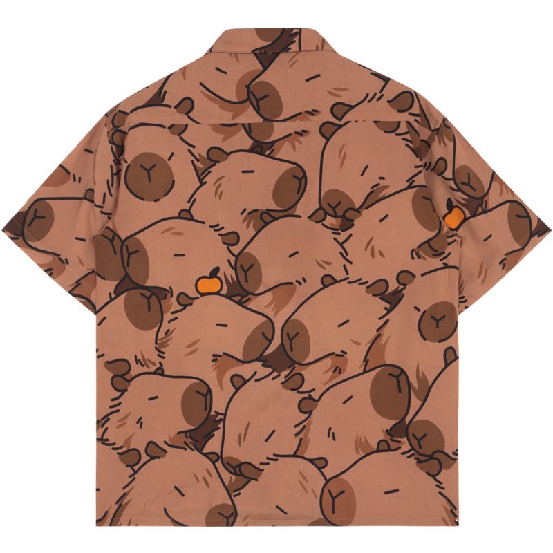 Capybara With Me Button Up 2