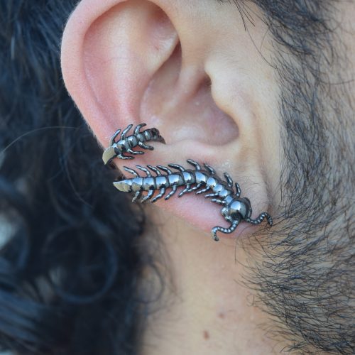 Centipede Ear Cuff Black 3