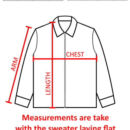 Flame Jacket Size Chart