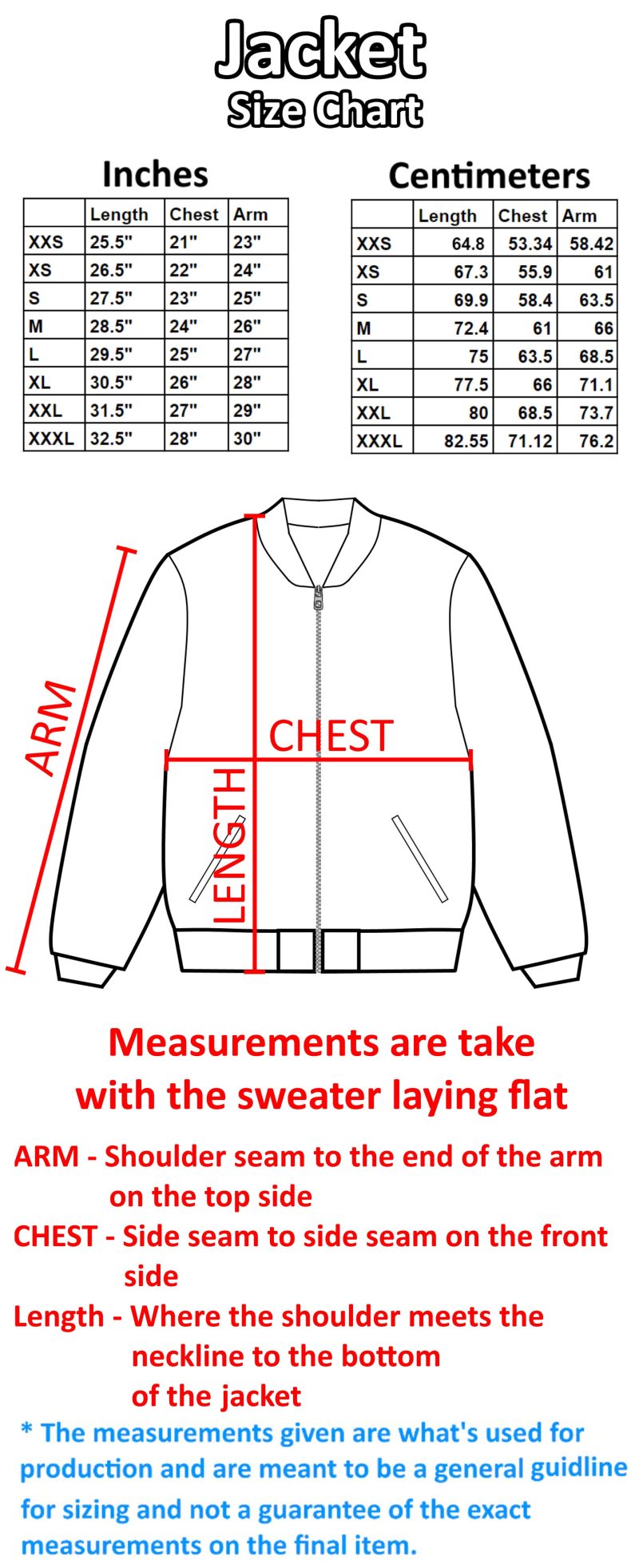 JacketSizeChart