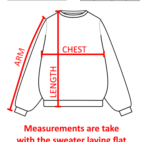 SizeGuideOversizedSweater 1